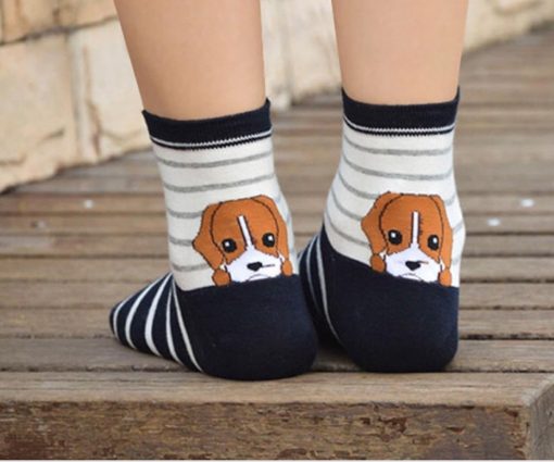 جوراب با طرح سگ های فانتزی | فروشگاه آذینو