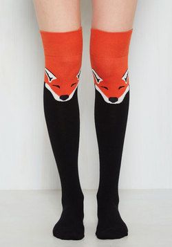 جوراب ساق بلند طرح روباه – فروشگاه آذینو