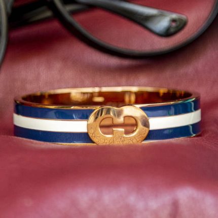 دستبند اورجینال گوچی تمام استیل ضد حساسیت برند GUCCI - بلاران