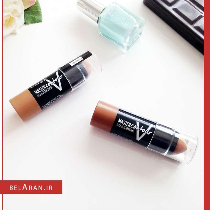 مستر کانتور و هایلایتر استیکی میبلین Maybelline Facestudio Master Contour V-Shape Duo Stick
