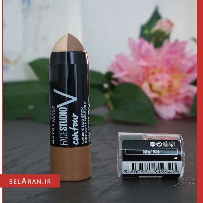 مستر کانتور و هایلایتر استیکی میبلین Maybelline Facestudio Master Contour V-Shape Duo Stick
