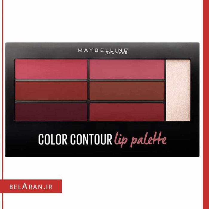 پالت کانتور و رژ لب میبلین-بلاران maybelline color contour lip palette