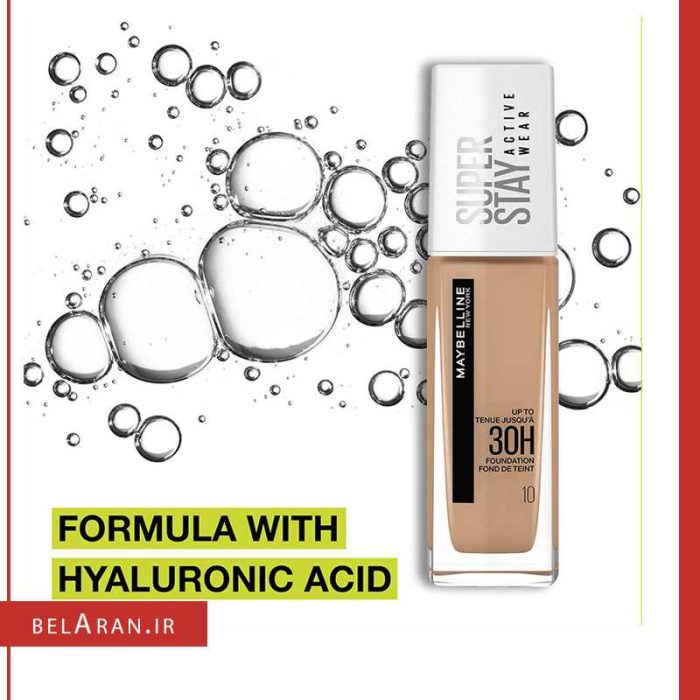 کرم پودر سوپر استی میبلین 30ساعته-بلاران Maybelline Super Stay 30H Active Wear Foundation