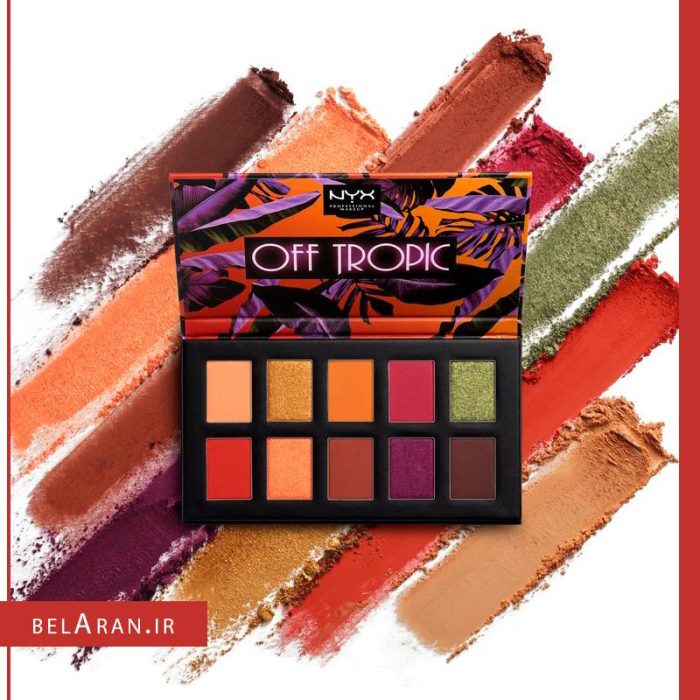 پالت گلیتر کرمی پروفشنال نیکس NYX Off Tropic Eyeshadow Palette