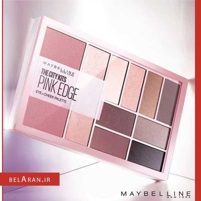 پالت سایه کیت میکاپ پینک ادج Maybelline the city kits Pink Edge Palette