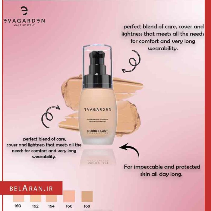 کرم پودر دبل لست اواگاردن EVAGARDEN DOUBLE LAST FOUNDATION
