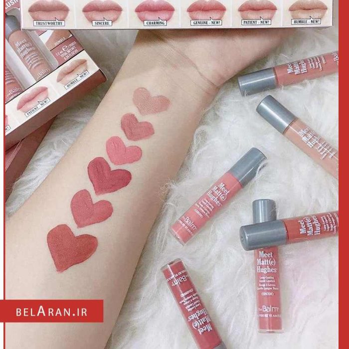 ست رژ لب مایع مات برند دبالم TheBalm Meet Matte Hughes Mini Liquid Lipstick Kit - NUDE