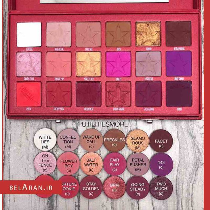 پالت سایه بلود شوگر برند جفری استار Jeffree Star - Blood Sugar Palette