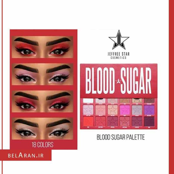 پالت سایه بلود شوگر برند جفری استار Jeffree Star - Blood Sugar Palette