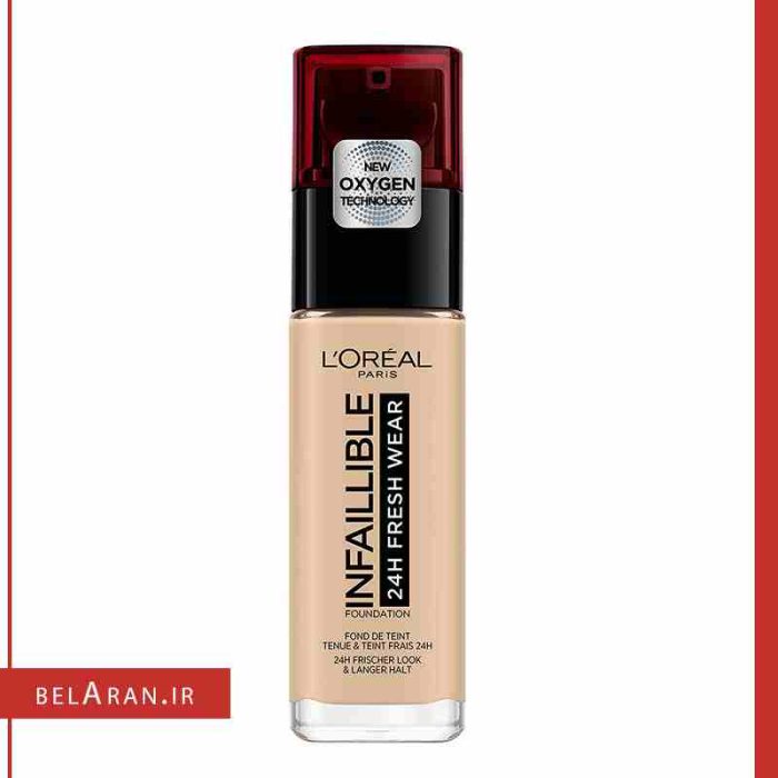 کرم پودر اینفالیبل لورال24 ساعته LOREAL INFALLIBLE 24hr Fresh Wear Foundation