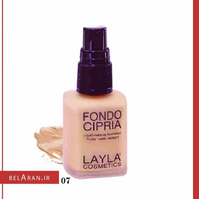 کرم پودر فوندو سیپریا لایلا Layla Cosmetics Fondo Cipria Powder Effect Foundation