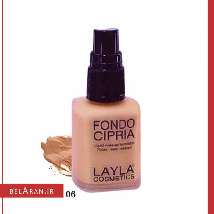 کرم پودر فوندو سیپریا لایلا Layla Cosmetics Fondo Cipria Powder Effect Foundation