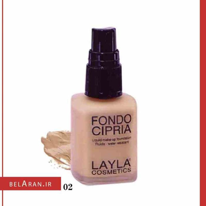 کرم پودر فوندو سیپریا لایلا Layla Cosmetics Fondo Cipria Powder Effect Foundation