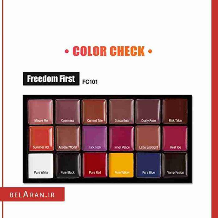 پالت رژلب جی کت-بلاران J.Cat FREEDOM CREATOR LIP PALETTE