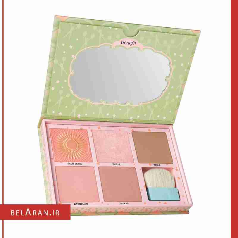 پالت رژگونه برنزر و هایلایتر بنفیت مدل چیک لیدرز کانکشن پینک اسکواد-بلاران BENEFIT Cheekleaders Pink Squad Blush, Bronze & Highlight Palette