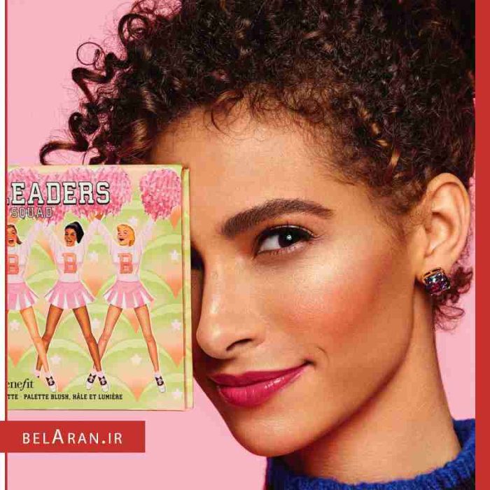 پالت رژگونه برنزر و هایلایتر بنفیت مدل چیک لیدرز کانکشن پینک اسکواد-بلاران BENEFIT Cheekleaders Pink Squad Blush, Bronze & Highlight Palette