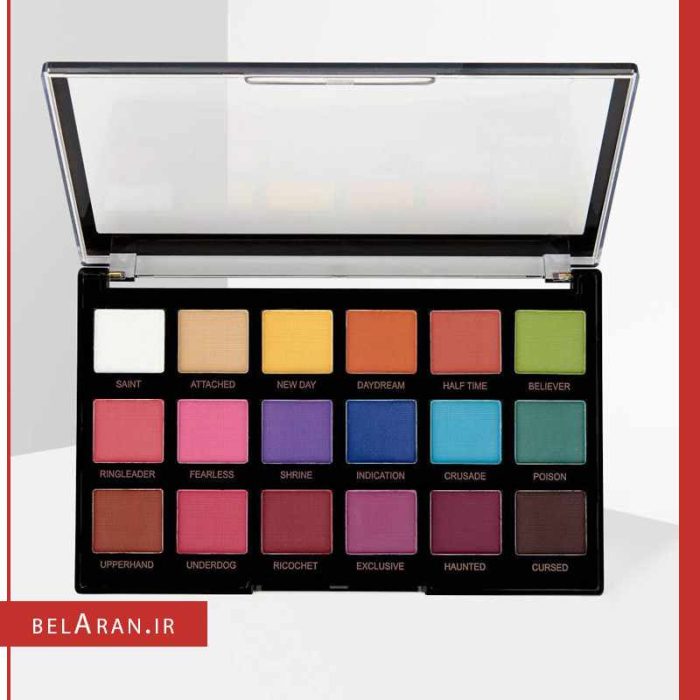 پالت سایه رولوشن پرو ریجنریشن میسچیف متز-بلاران Makeup Revolution Pro Regeneration Eyeshadow Palette Trends Mischief Mattes