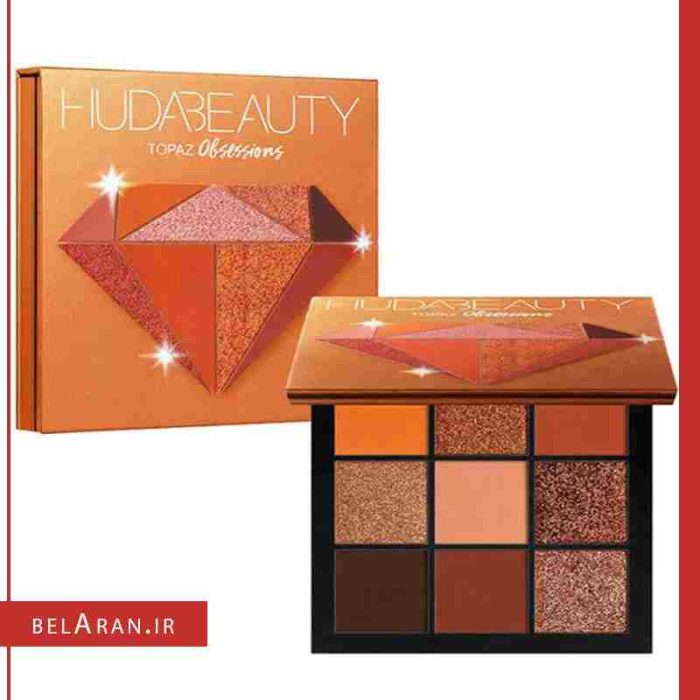 پالت سایه چشم الماسی هدابیوتی huda beauty topaz obsessions Palette