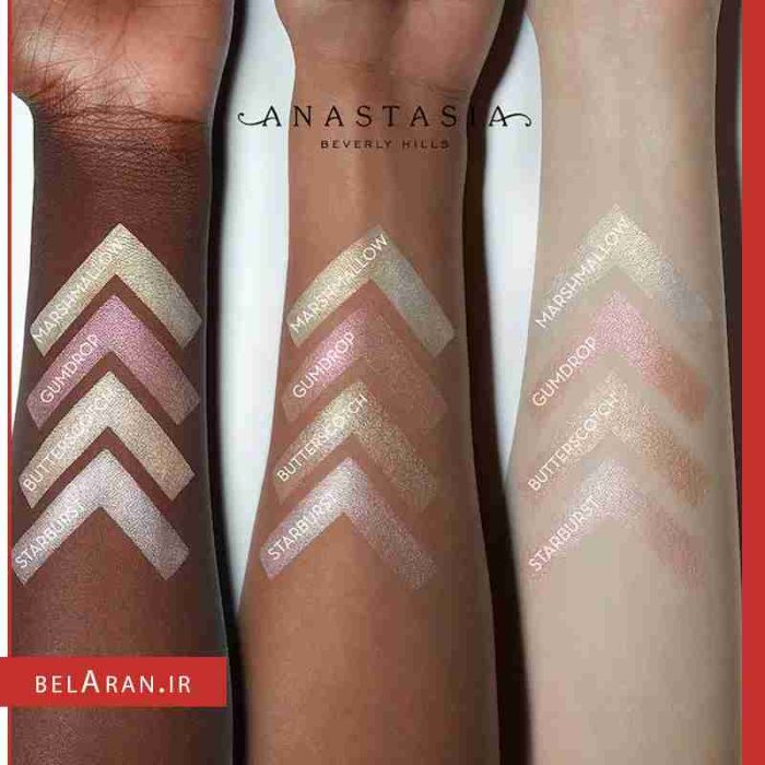 پالت هایلایتر شوگر گلو کیت آناستازیا-بلاران Anastasia beverly hills sugar glow kit