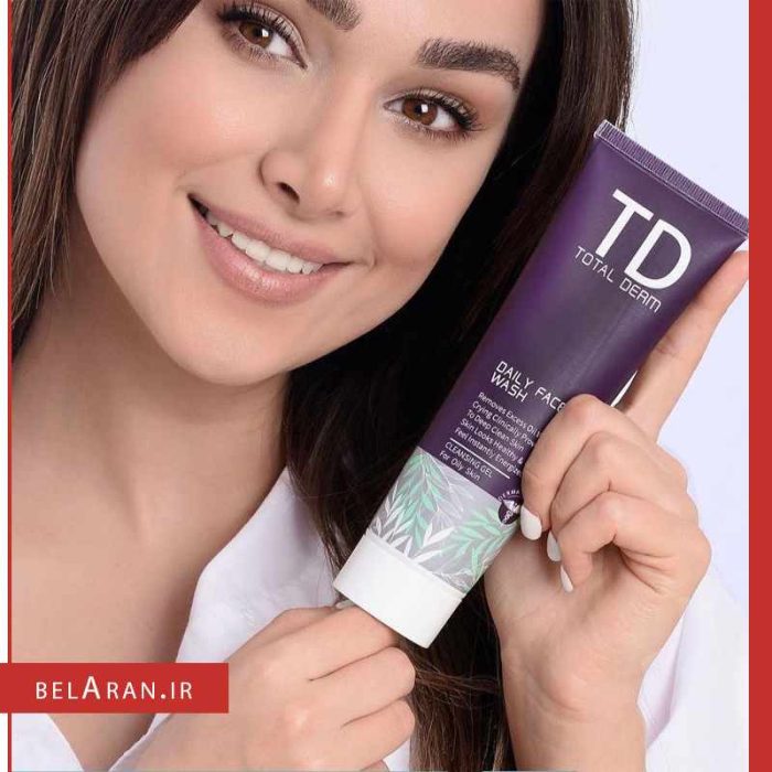 ژل شستشوی صورت پوست چرب توتال درم-بلاران Total Derm Daily Face Wash Cleansing Gel For Oily Skin