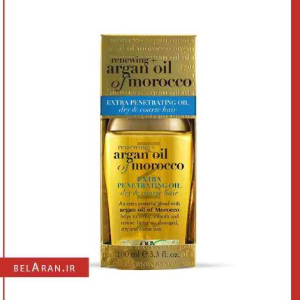روغن آرگان مراکشی او جی ایکس-بلاران OGX Renewing Moroccan Argan Oil Extra Strength Penetrating Oil for Dry / Coarse