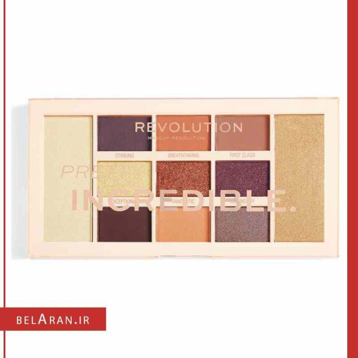 پالت سایه و هایلایتر رولوشن مدل پرتی اینکردیبل-بلاران Revolution Pretty Incredible Eyeshadow Palette