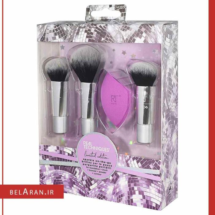 ست براش جدید 4 تکه ریل تکنیک اسپارکل-بلاران Real Techniques SPARKLE ON THE GO SET