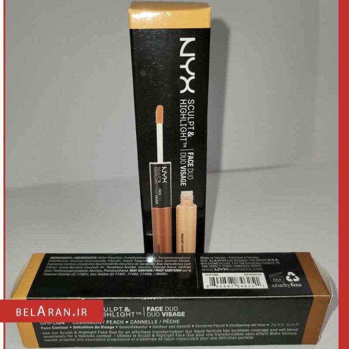 کانتور و هایلایتر دو طرفه مایع نیکس-بلاران NYX Sculpt & Highlight Face Duo