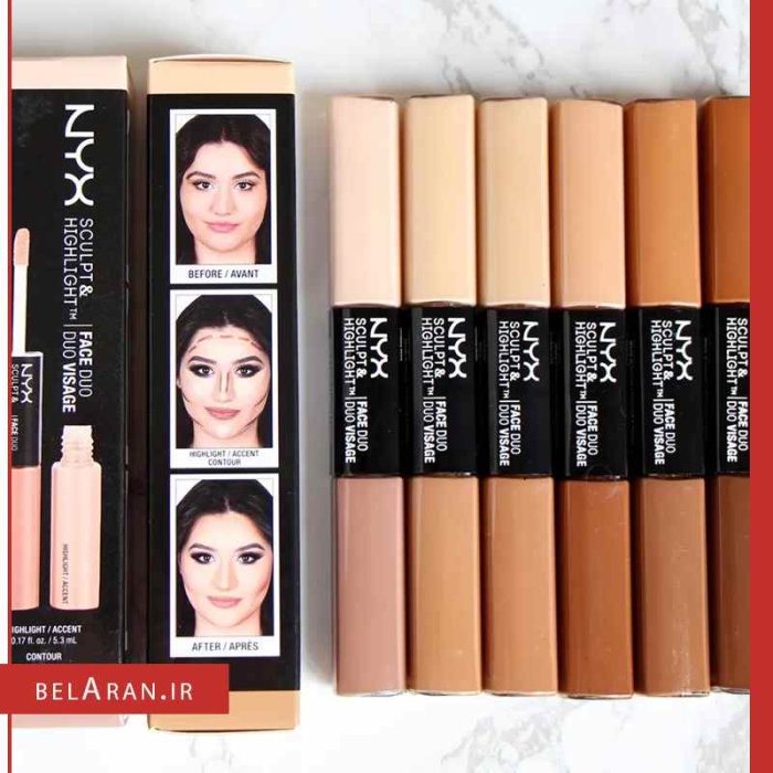 کانتور و هایلایتر دو طرفه مایع نیکس-بلاران NYX Sculpt & Highlight Face Duo