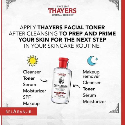 تونر تایرز گل رز-بلاران Thayers Witch Hazel Rose Petal