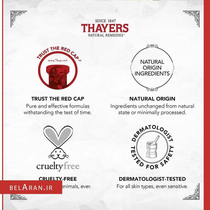 تونر تایرز گل رز-بلاران Thayers Witch Hazel Rose Petal