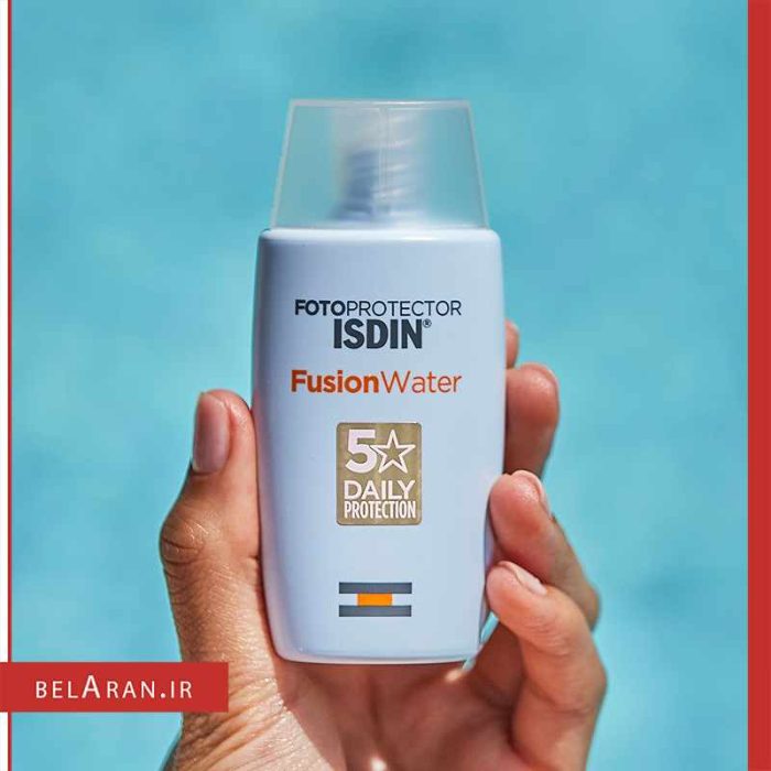 ضدآفتاب فیوژن واتر SPF 50 ایزدین بی رنگ-بلاران fotoprotector isdin fusion water SPF 50