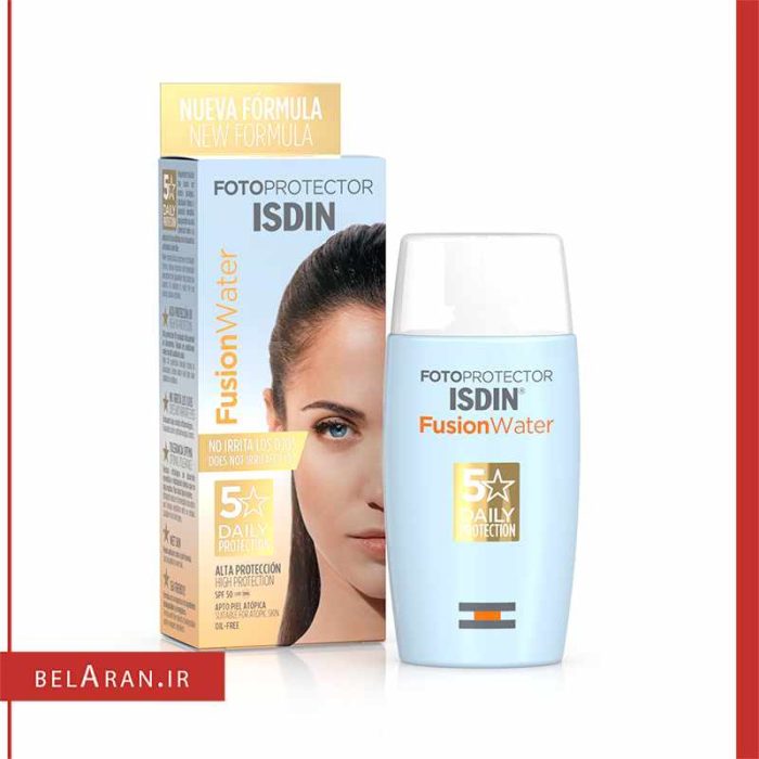 ضدآفتاب فیوژن واتر SPF 50 ایزدین بی رنگ-بلاران fotoprotector isdin fusion water SPF 50