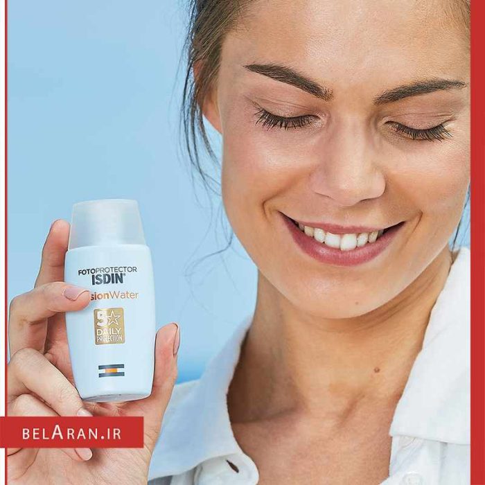 ضدآفتاب فیوژن واتر SPF 50 ایزدین بی رنگ-بلاران fotoprotector isdin fusion water SPF 50