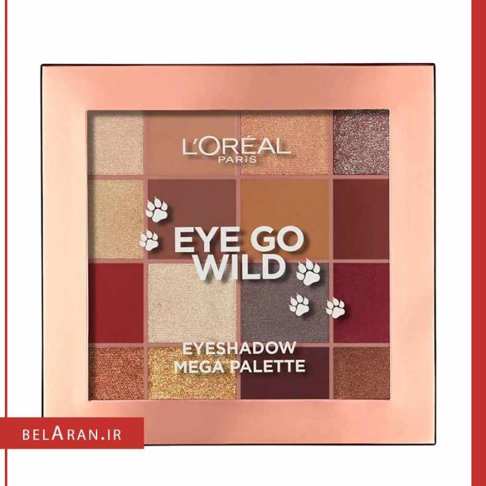 پالت سایه چشم لورال 16 رنگ آی گو وایلد 03-بلاران Loreal Paris Eye Go Wild Eyeshadow Mega Palette 03