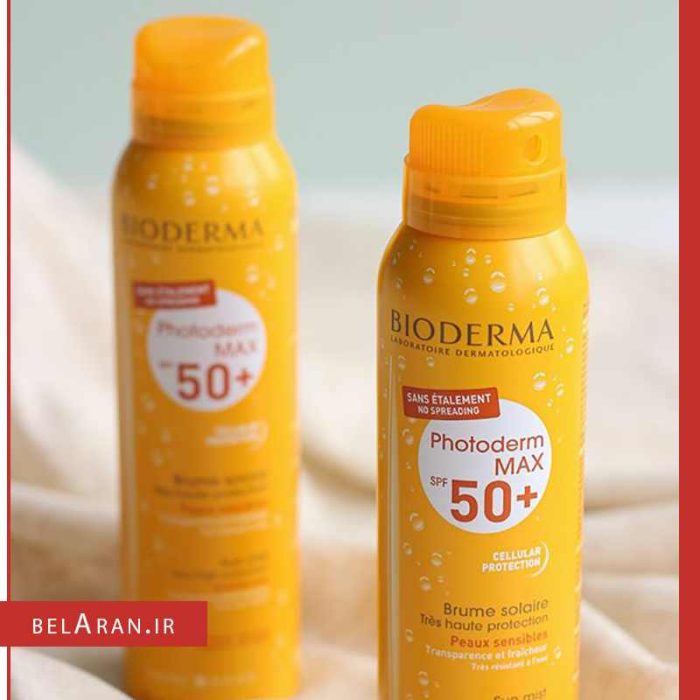 اسپری ضدآفتاب بایودرما بی رنگ اس پی اف 50-بلاران Bioderma Photoderm Max SPF 50+ Very High Protection Mist