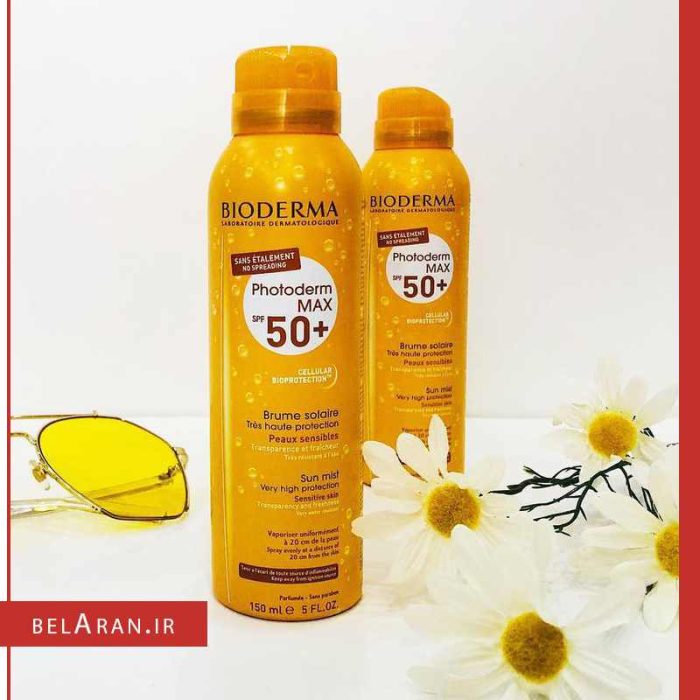 اسپری ضدآفتاب بایودرما بی رنگ اس پی اف 50-بلاران Bioderma Photoderm Max SPF 50+ Very High Protection Mist