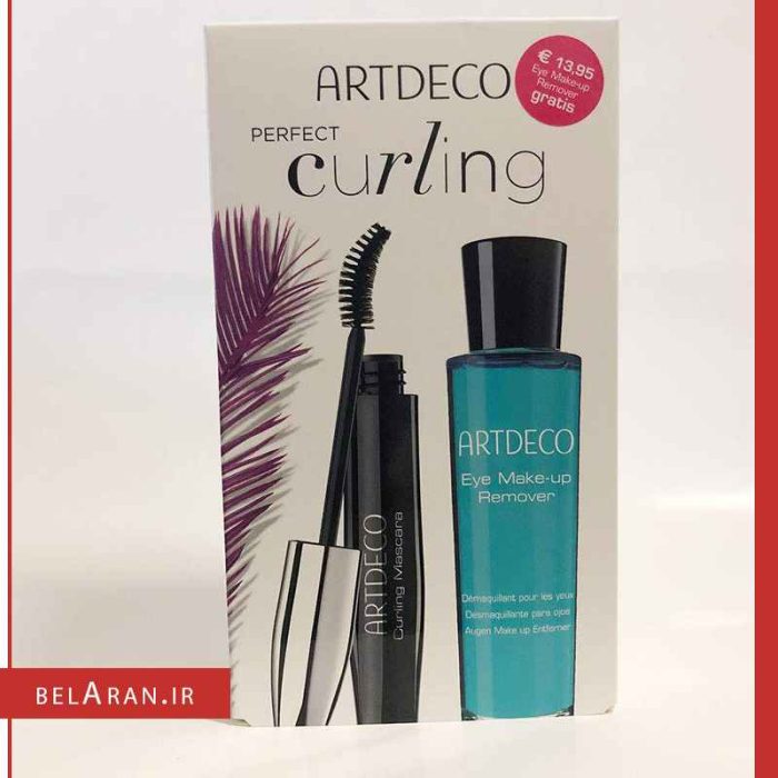 ست چشم پاک کن و ریمل کرلینگ آرتدکو پرفکت-بلاران Artdeco Perfect Curling Mascara Set - Curling Mascara 10 ml Black + Free Eye Make Up Remover