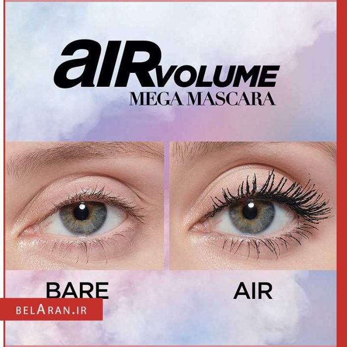 ریمل جدید حجم دهنده لورال ایر ولوم-بلاران Loreal Paris Air Volume Mega Mascara