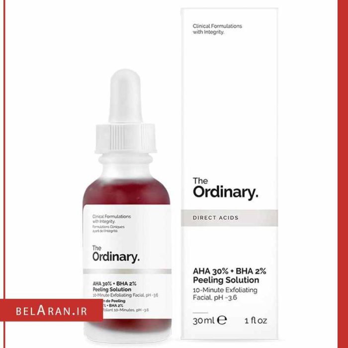 سرم پیلینگ و لایه بردار اوردینری-بلاران The Ordinary AHA 30%+BHA 2% Peeling Solution Serum