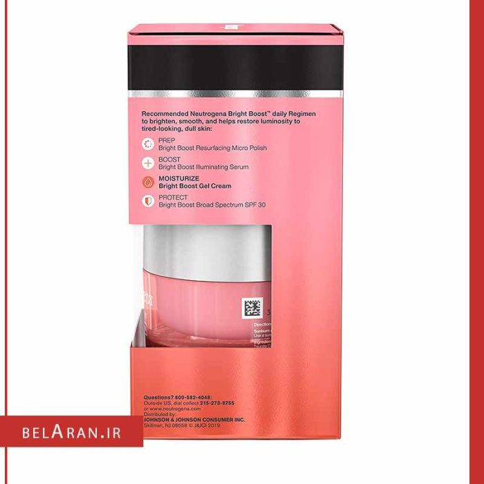 ژل کرم برایت بوست نوتروژینا-محصولات نوتورژینا-خرید لوازم آرایش اورجینال-بلاران Neutrogena Bright Boost Gel Moisturizing Face Cream 50ml belaran