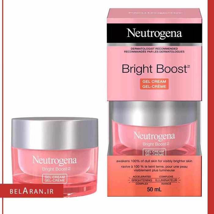 ژل کرم برایت بوست نوتروژینا-محصولات نوتورژینا-خرید لوازم آرایش اورجینال-بلاران Neutrogena Bright Boost Gel Moisturizing Face Cream 50ml belaran
