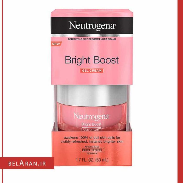 ژل کرم برایت بوست نوتروژینا-محصولات نوتورژینا-خرید لوازم آرایش اورجینال-بلاران Neutrogena Bright Boost Gel Moisturizing Face Cream 50ml belaran