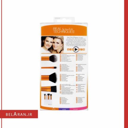 ست براش آرایشی ۴ عددی ریل تکنیک مدل فلولس-بلاران Real Techniques Flawless Base Brush Set