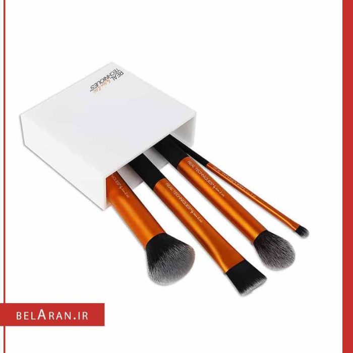 ست براش آرایشی ۴ عددی ریل تکنیک مدل فلولس-بلاران Real Techniques Flawless Base Brush Set