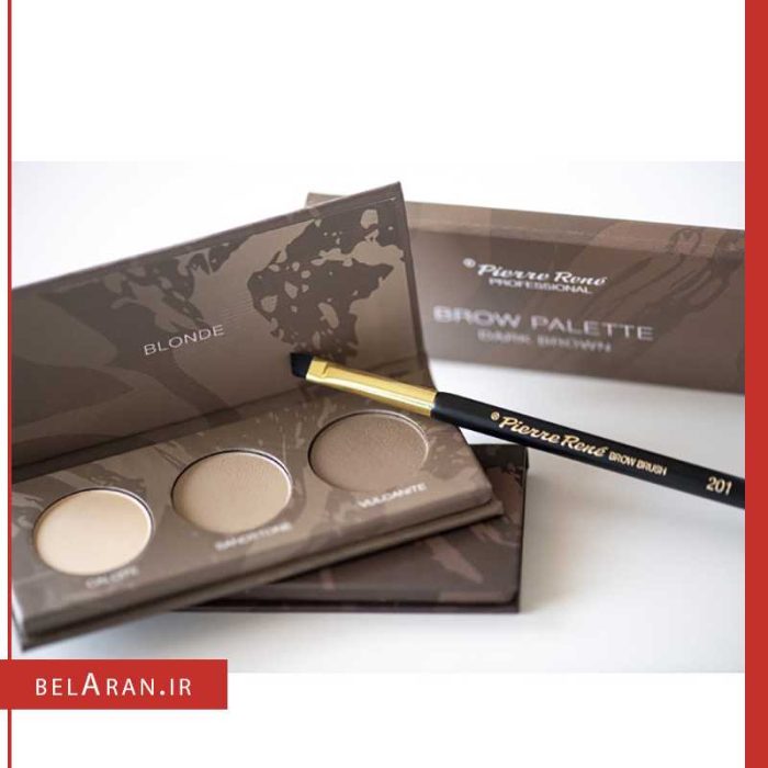 پالت سایه ابرو جدید پیررنه برونت-بلاران Pierre Rene brow palette brunette