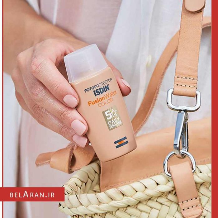 ضدآفتاب رنگی ایزدین فیوژن واتر SPF 50-محصولات ایزدین-خرید لوازم آرایش اورجینال-بلاران fotoprotector isdin fusion water color