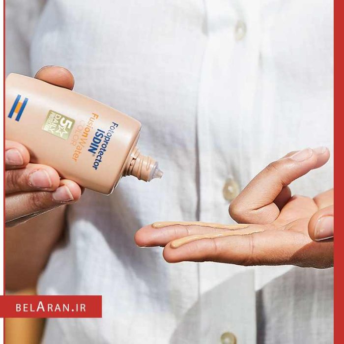 ضدآفتاب رنگی ایزدین فیوژن واتر SPF 50-محصولات ایزدین-خرید لوازم آرایش اورجینال-بلاران fotoprotector isdin fusion water color
