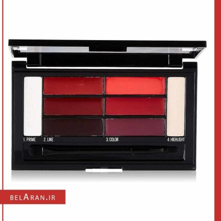 پالت رژلب و کانتور لب میبلین کالر دراما 1-محصولات میبلین-لوازم آرایش اورجینال-بلاران Maybelline color drama lip contour palette 01 crimson vixen Finish Concealer-belaran