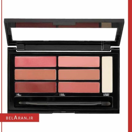 پالت رژلب و کانتور لب میبلین کالر دراما 2-محصولات میبلین-لوازم آرایش اورجینال-بلاران Maybelline color drama lip contour palette 02 crimson vixen Finish Concealer-belaran